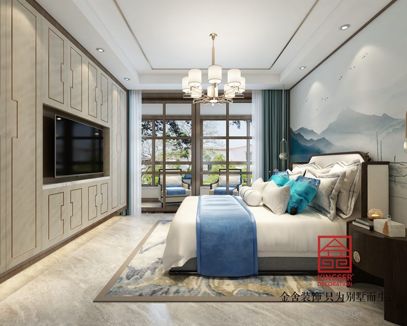 碧桂园180平新中式风格装修设计