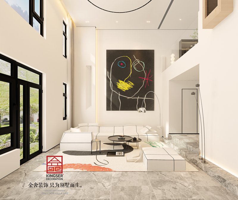 荣盛御府440平米现代风格别墅装修设计