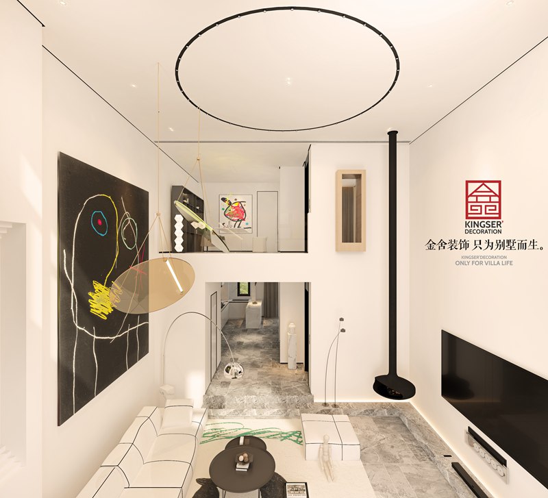 荣盛御府440平米现代风格别墅装修设计