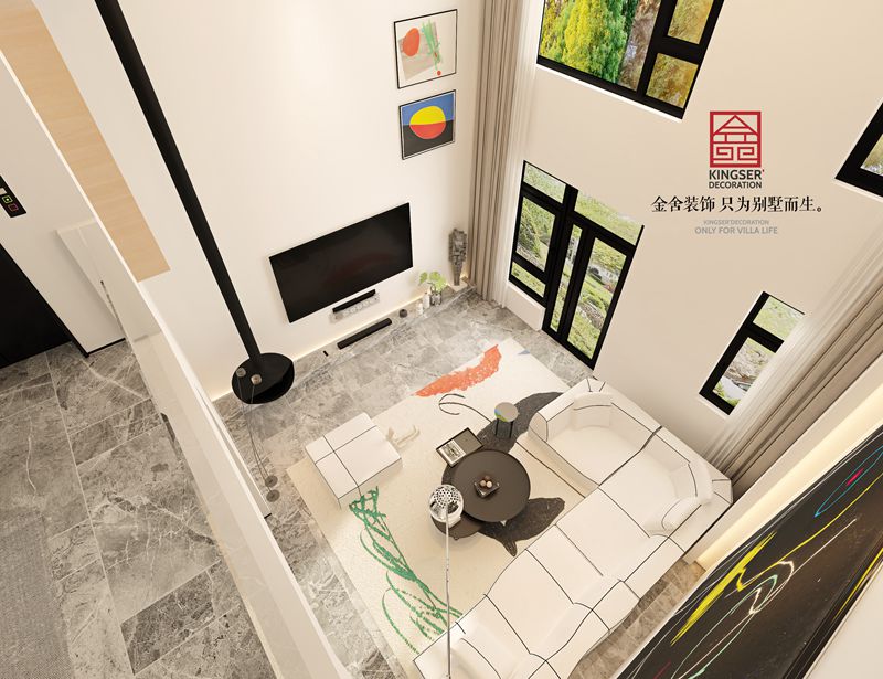 荣盛御府440平米现代风格别墅装修设计