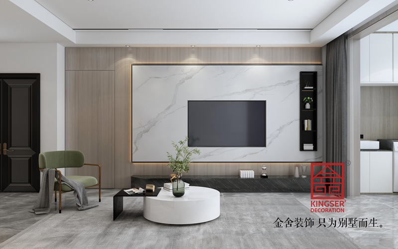 融创中心180平现代轻奢风格装修设计