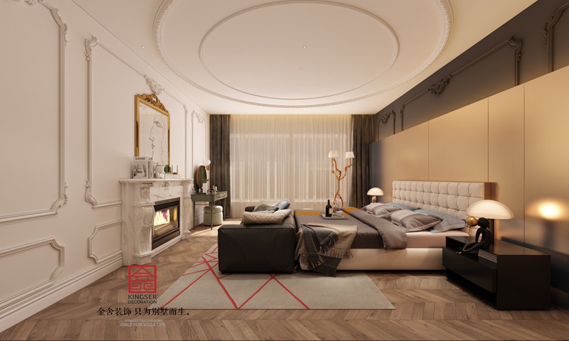 恒大华府280㎡现代法式风格装修效果图