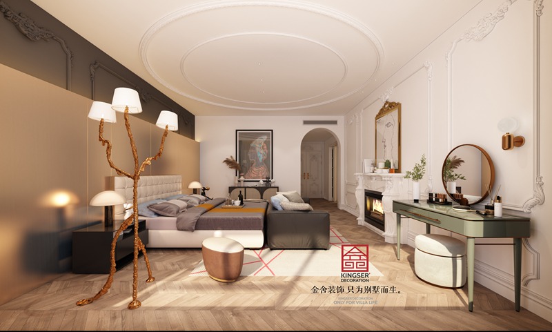 恒大华府280㎡现代法式风格装修效果图