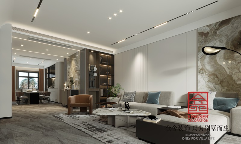 东南智汇城180㎡现代风格装修效果图