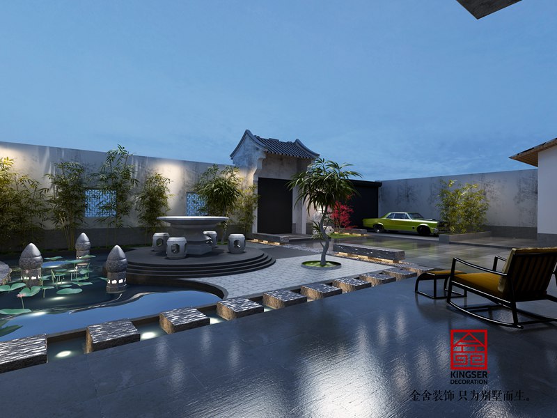 别墅庭院装修效果图