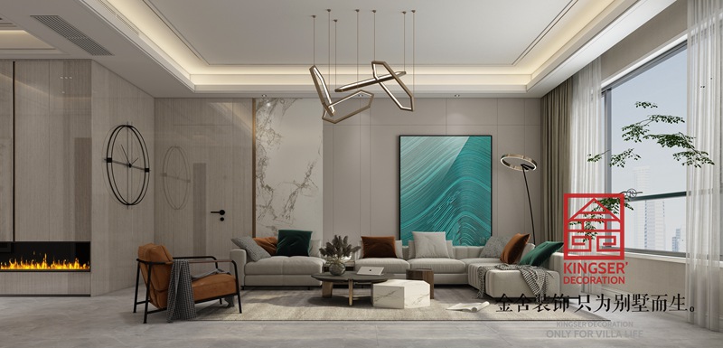 国赫天著183㎡现代风格装修效果图