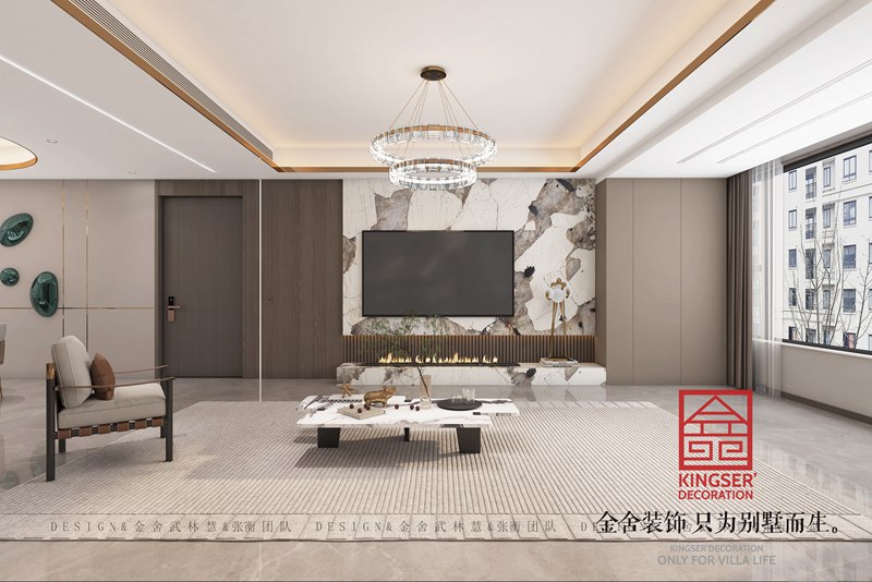 盛邦九号院现代风格装修效果图