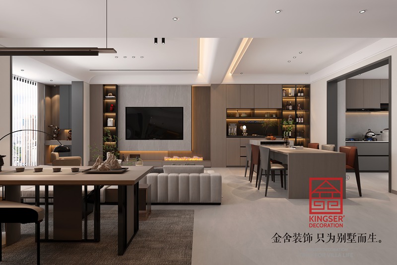 石家庄秀水名邸跃层装修客厅效果图