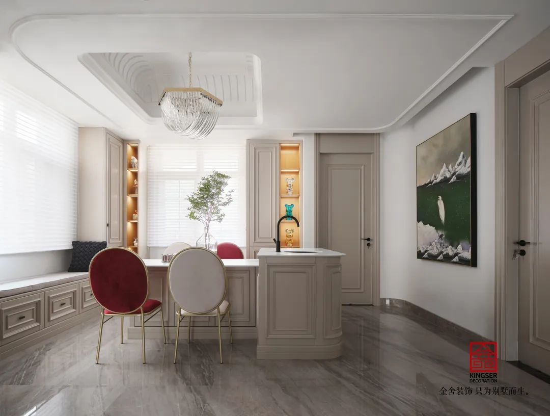 原河名墅500㎡法式风格装修实景图