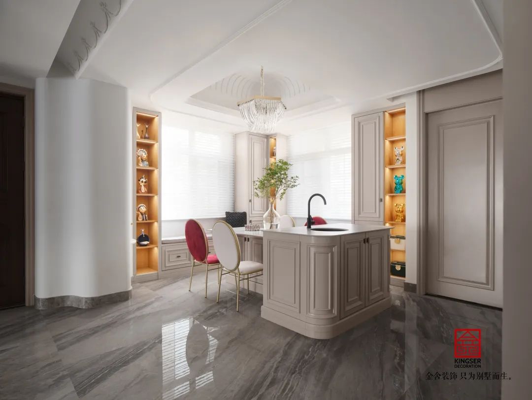 原河名墅500㎡法式风格装修实景图