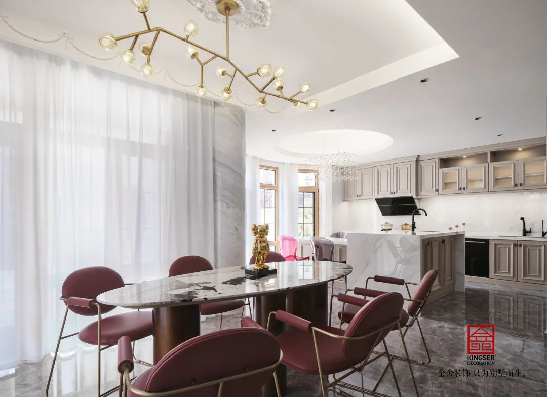 原河名墅500㎡法式风格装修实景图