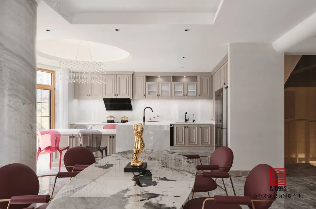 原河名墅500㎡法式风格装修实景图