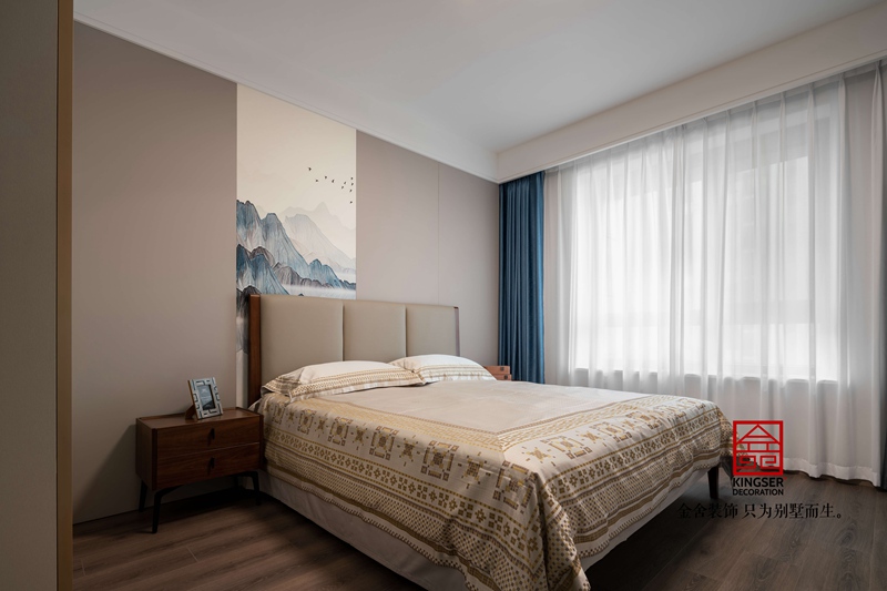 东南智汇城新中式风格卧室装修实景