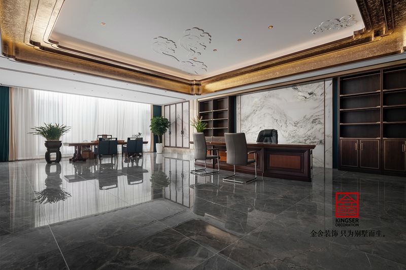 衡水嘉和国际售楼部二楼中式会所实景图