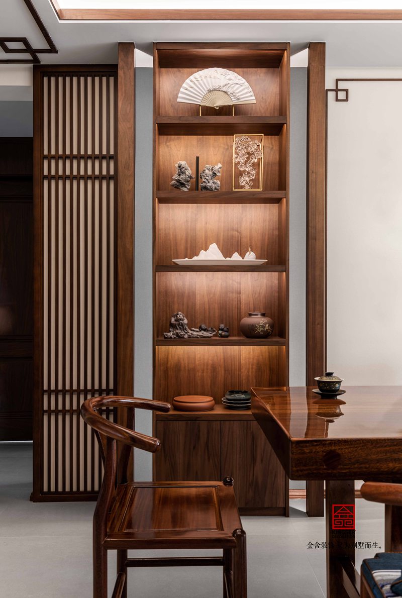 雨荷水岸110㎡新中式装修实景图