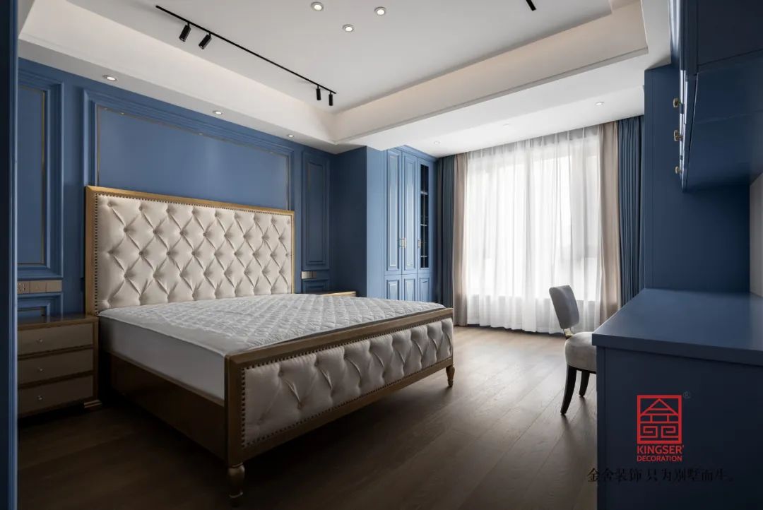 玫瑰湾380㎡顶跃美式风格-卧室