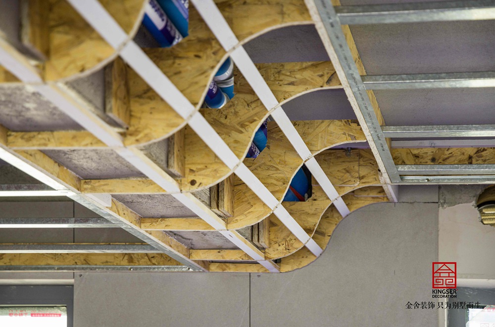 高新苑229平米木工施工现场