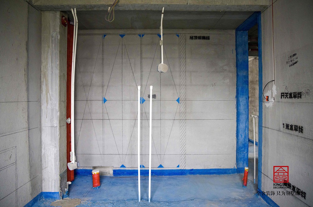 高新苑229平米装修放线工艺