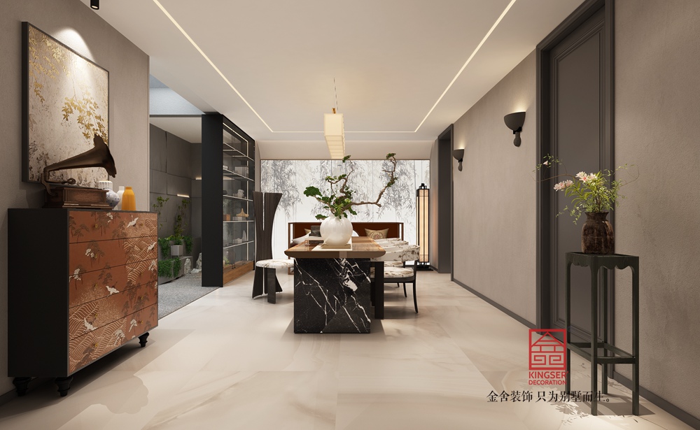 龙湖天奕350平米法式风格装修-餐厅