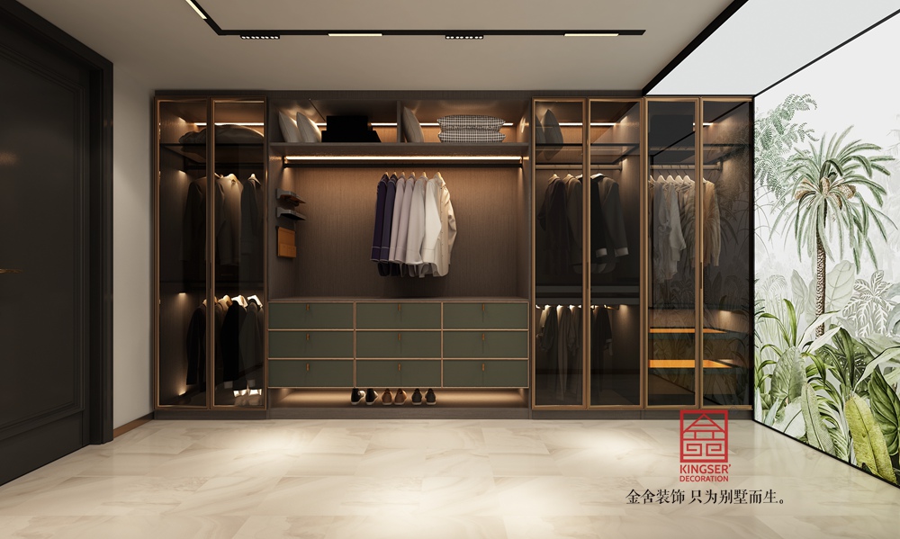 龙湖天奕350平米法式风格装修-衣帽间