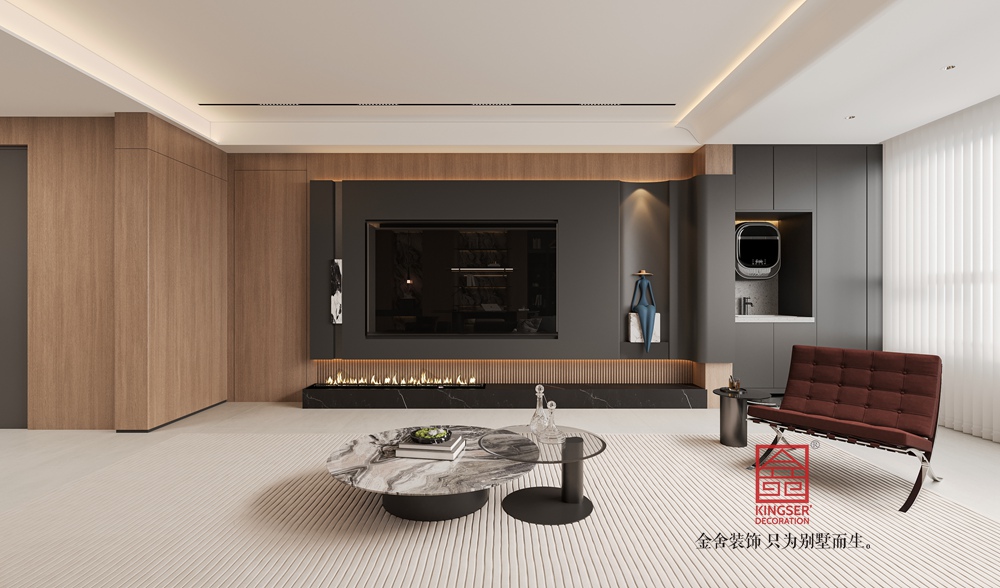 嘉和名著230平米意式装修-客厅