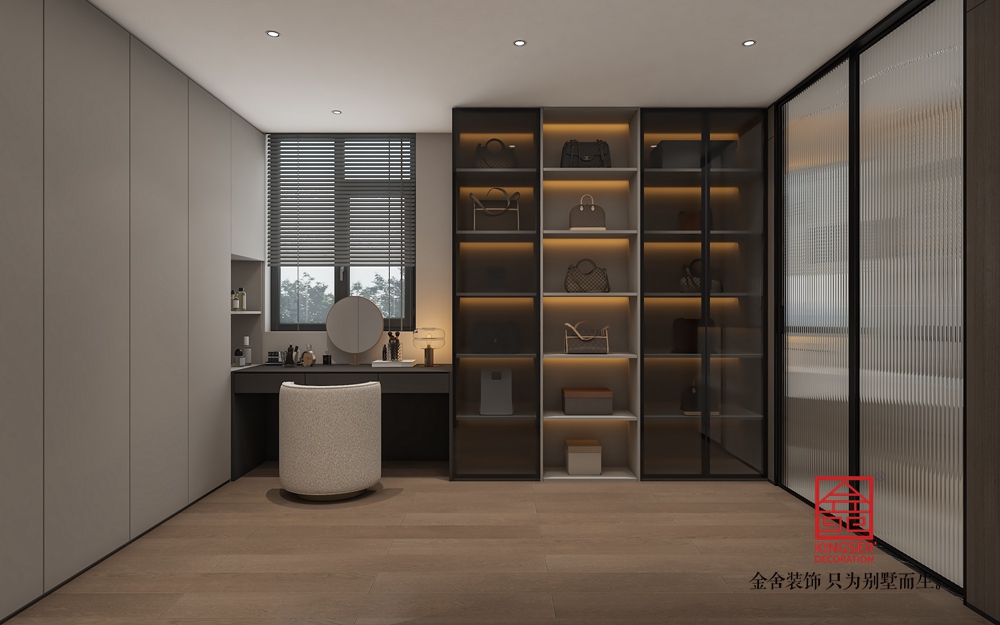 高新苑269平米现代简约装修-衣帽间