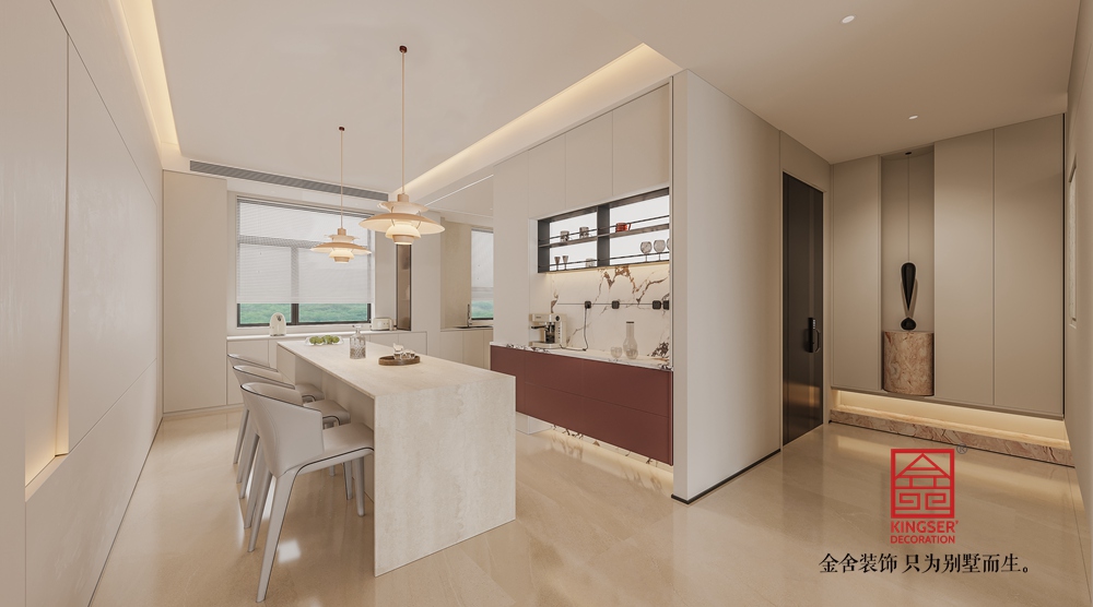 沙河自建别墅400平米现代简约风格装修-衣帽间