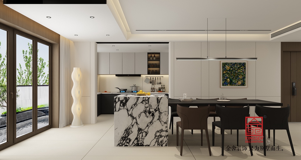 嘉禾名著500平米意式极简风格装修-餐厅