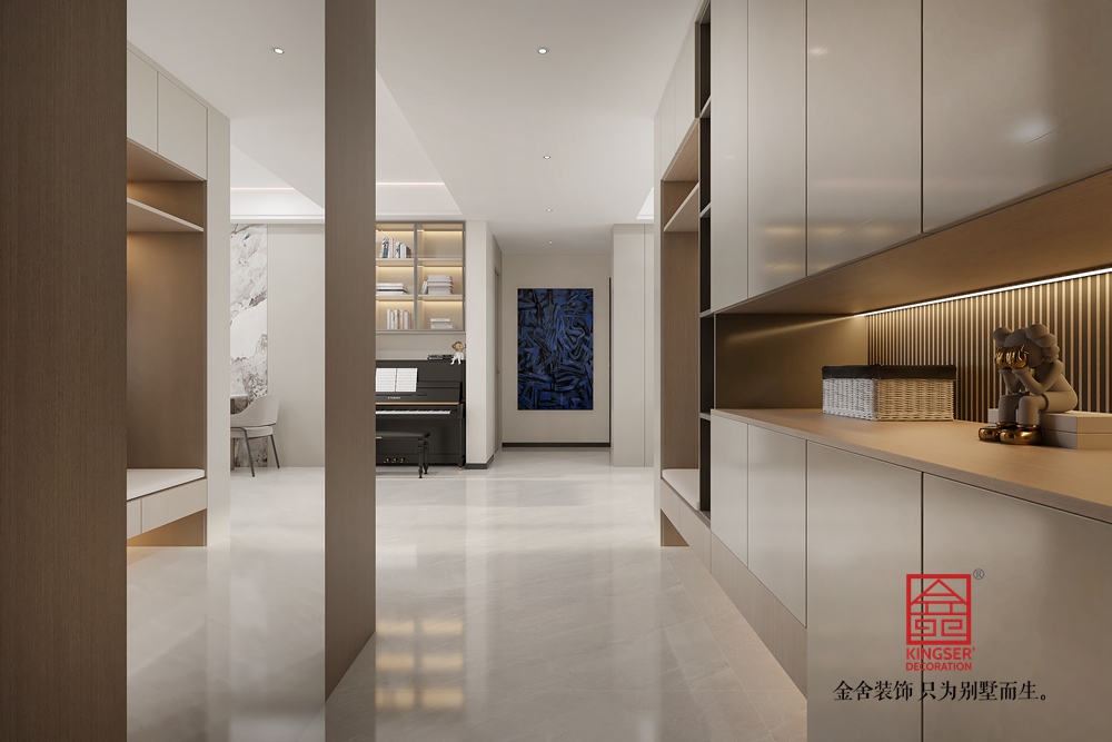 维多利亚135平米现代简约风格装修-走廊