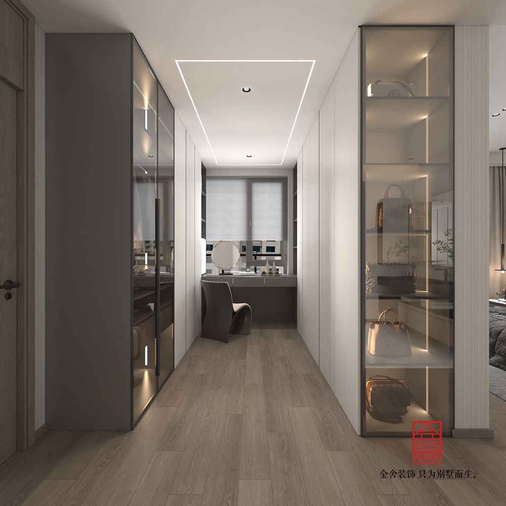 绿城城园230平米意式风格装修-衣帽间